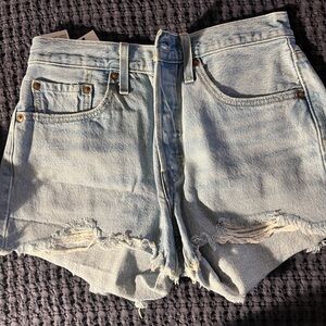 Levi’s Premium 501 Light Blue Denim Women Shorts